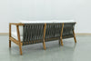 Dexx Teak & Rope Two Seater Back view