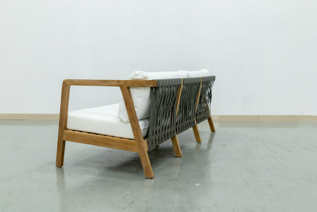 Dexx Teak & Rope Two Seater Back view 