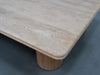 Drift Travertine Coffee Table Detailed Top Texture View 1