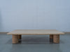 Drift Travertine Coffee Table Front View 1
