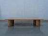 Drift Travertine Coffee Table Front View 2