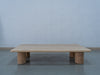 Drift Travertine Coffee Table Front View 3