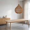 Dune Drop Rattan Pendant Light Perspective Indoor View 2