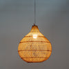 Dune Drop Rattan Pendant Light Perspective Night View 