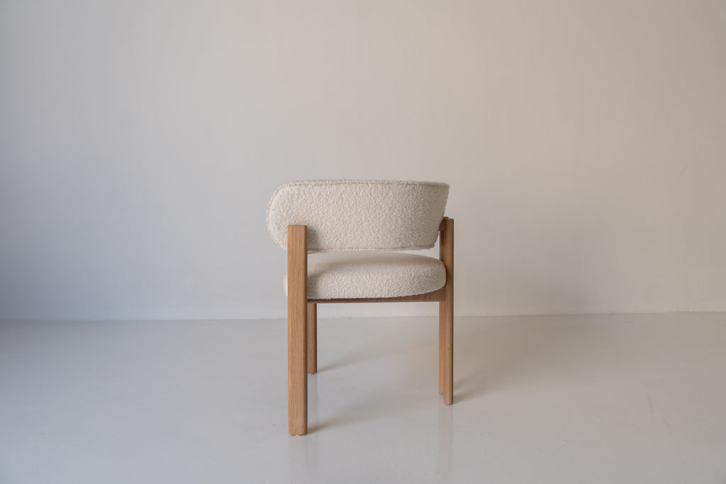 Dune Oak Dining Chair Left Side View 1