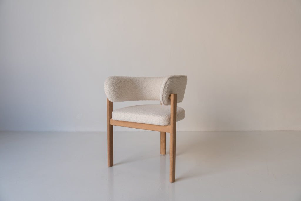 Dune Oak Dining Chair Perspective View 2