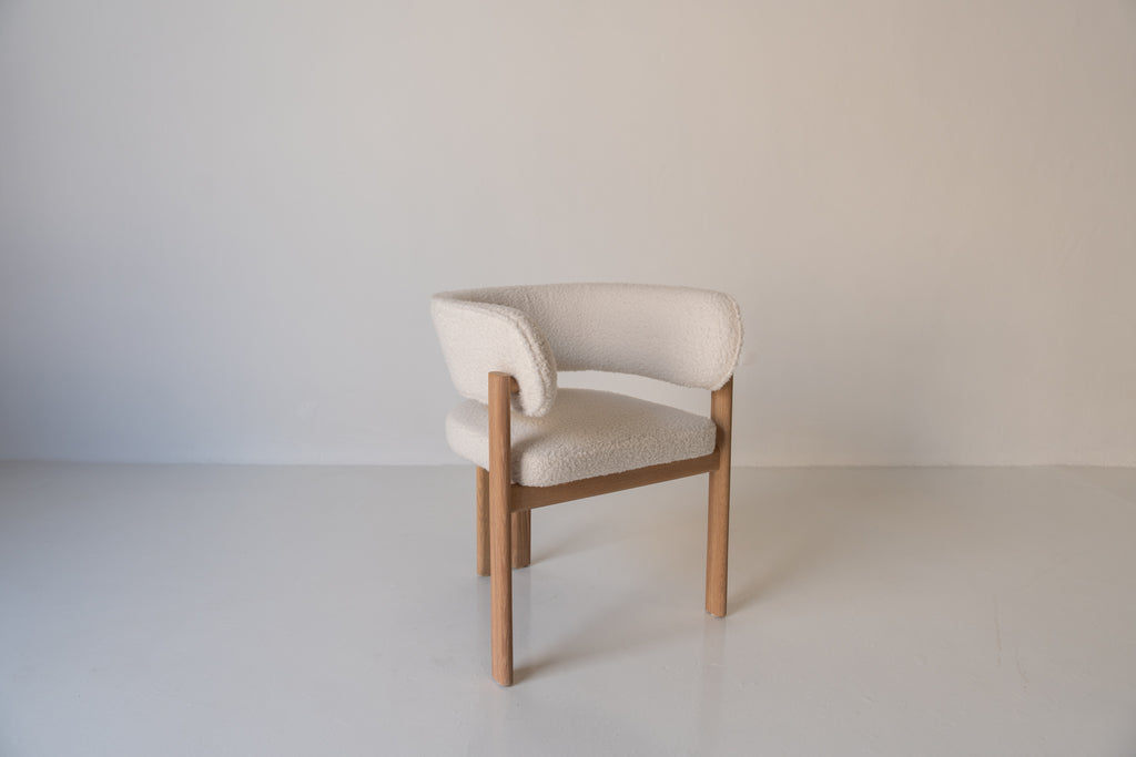 Dune Oak Dining Chair Perspective View 4