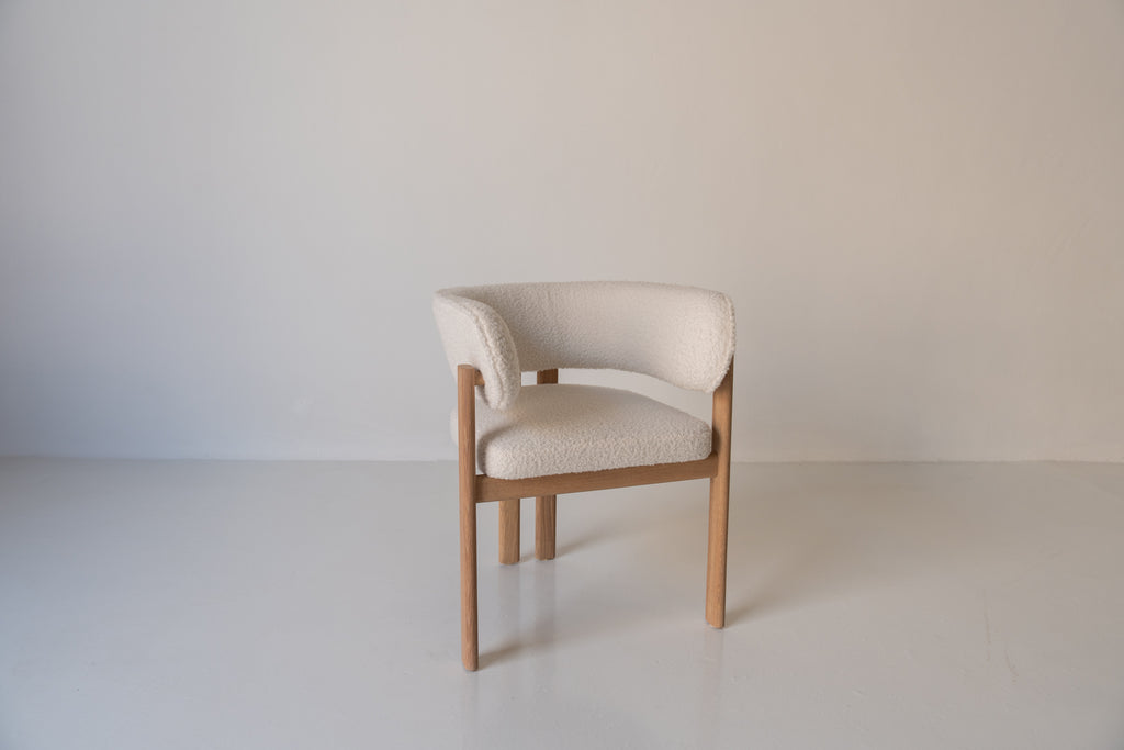 Dune Oak Dining Chair Perspective View 5