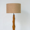 Dune Sculpted Wood Floor Lamp Front Perspective View 1