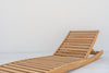 Dune Teak Sun Lounger Side view 9