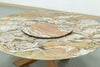 Eden Marble Lazy Susan Dining Table Detailed Top Texture View 1