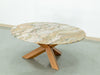 Eden Marble Lazy Susan Dining Table Perspective View 7