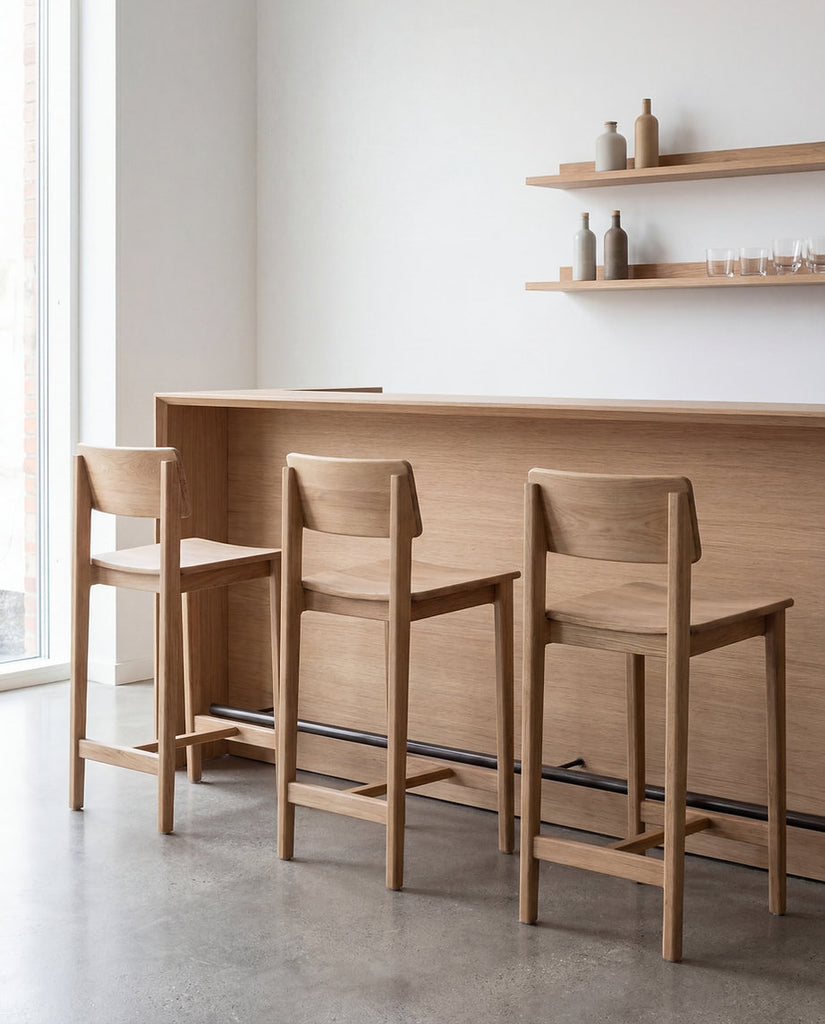 Eira Oak Bar Chair Indoor View 1