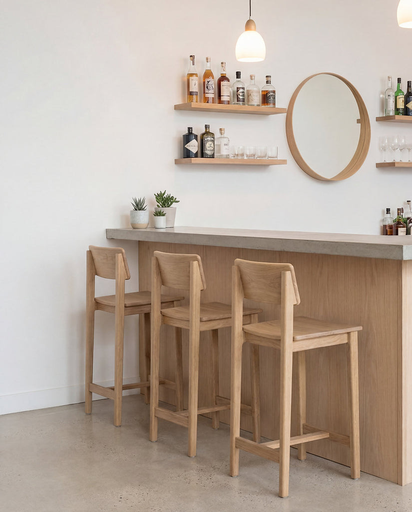 Eira Oak Bar Chair Indoor View 2