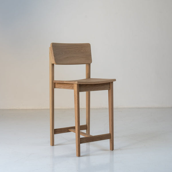Eira Oak Bar Chair Perspective View 1