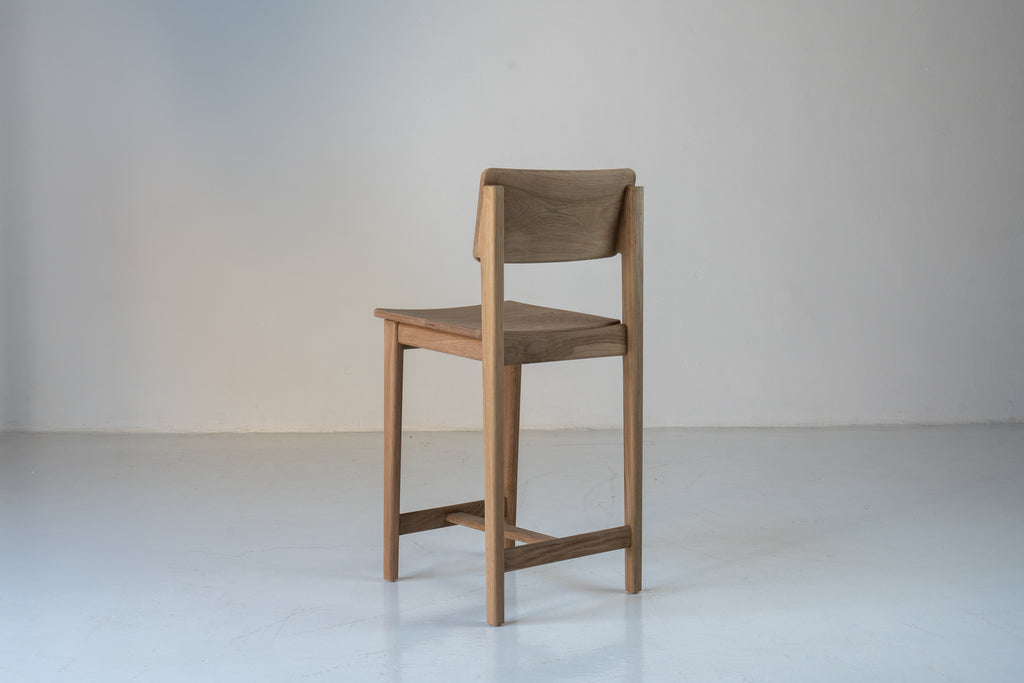 Eira Oak Bar Chair Perspective View 4