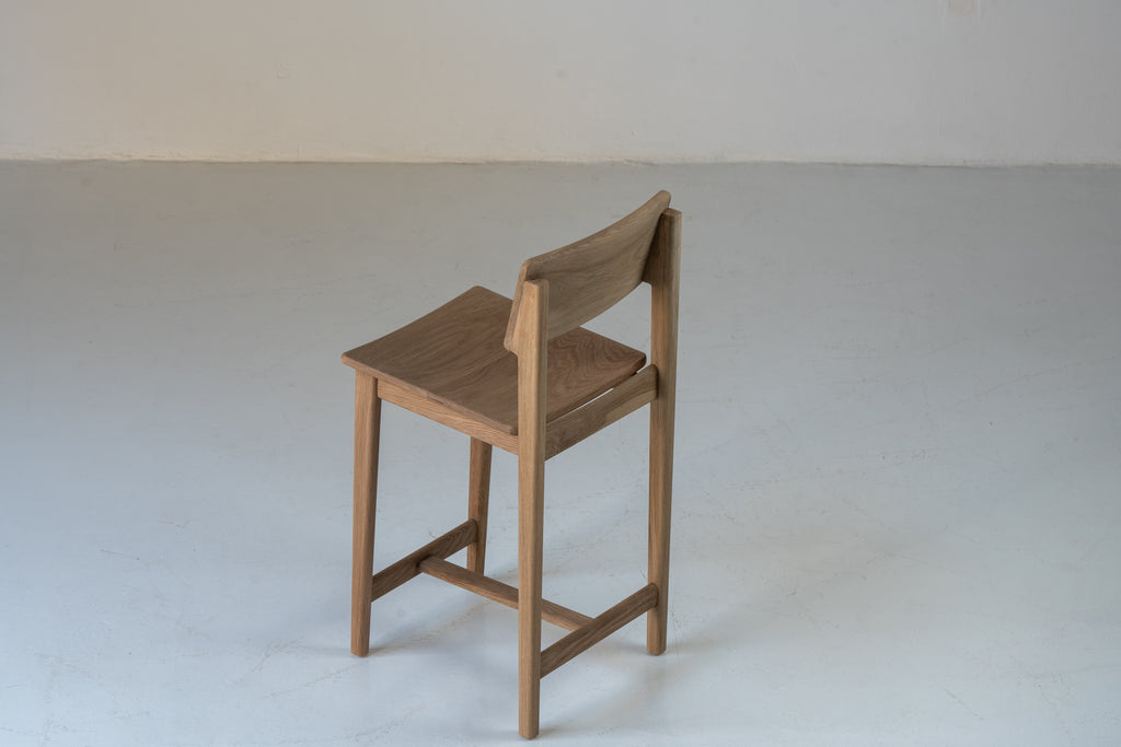 Eira Oak Bar Chair Perspective View 8