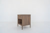 Elara Marble and Oak Nightstand Perspective View 2