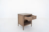 Elara Marble and Oak Nightstand Perspective View 5