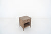 Elara Marble and Oak Nightstand Perspective View 6