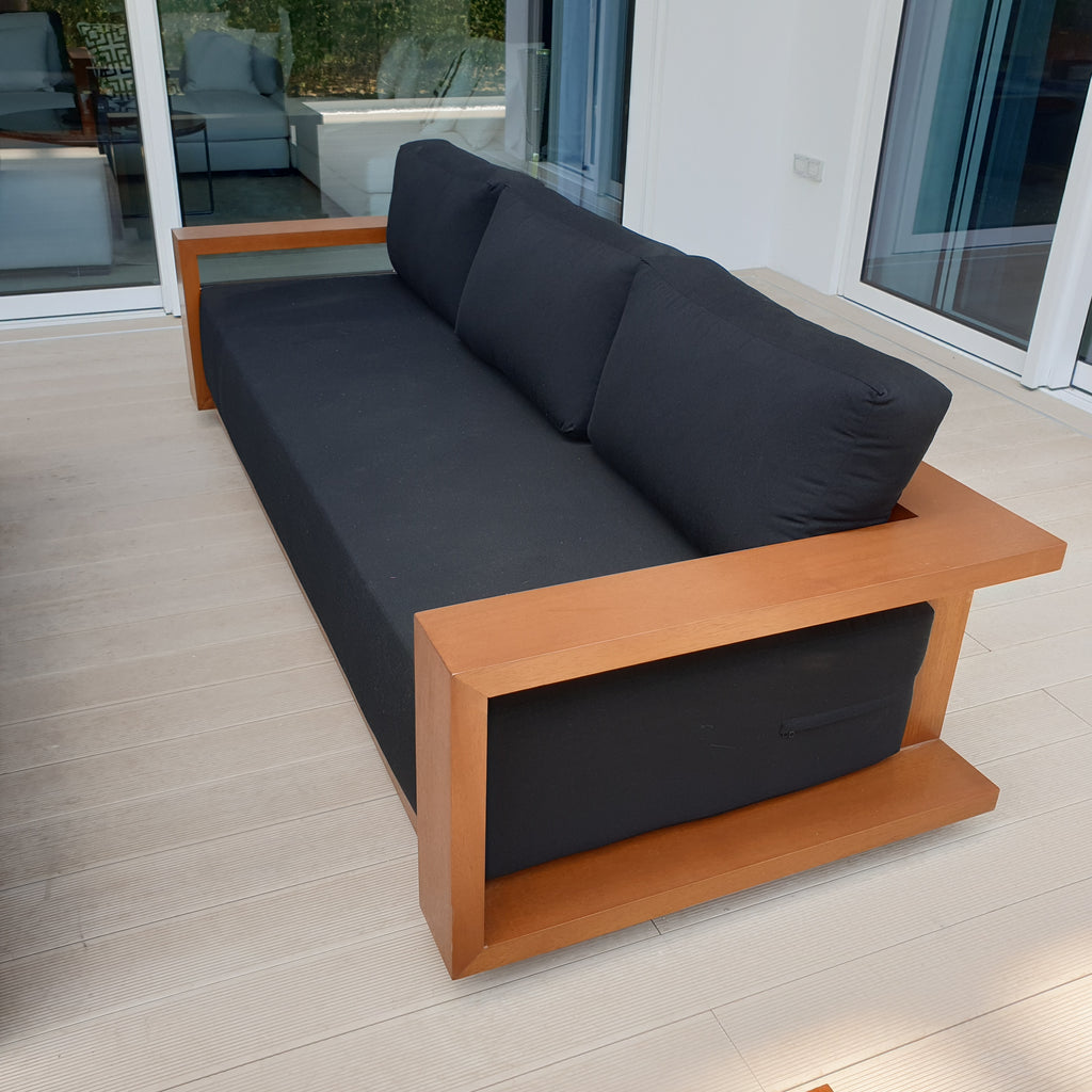 Elegant Teak 3 Seater Customer Home