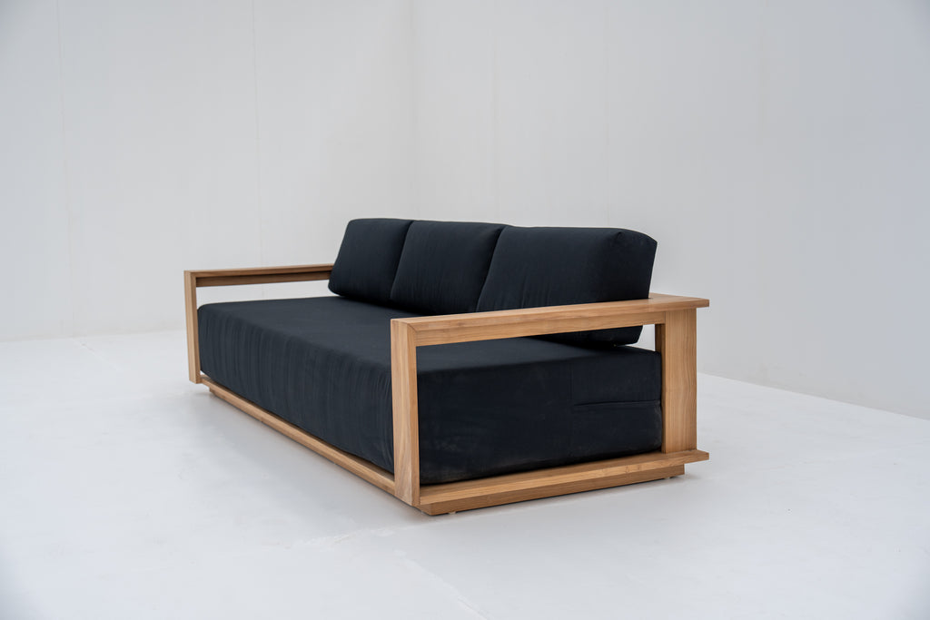 Elegant Teak 3 Seater Side view
