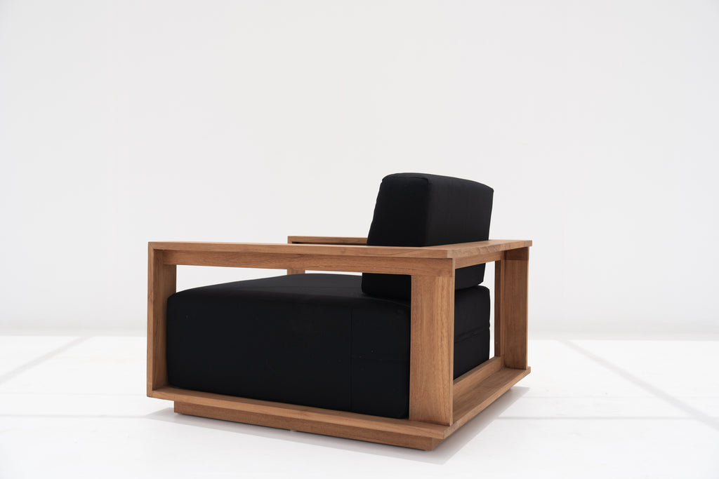 Elegant Teak Single Seater Back view