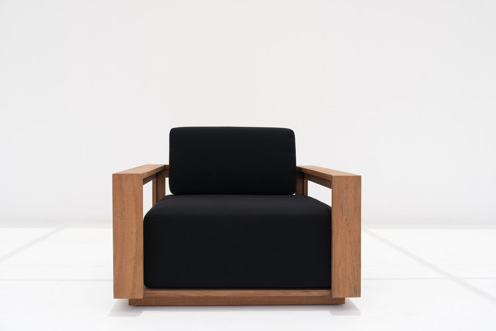 Elegant Teak Single Seater Front view