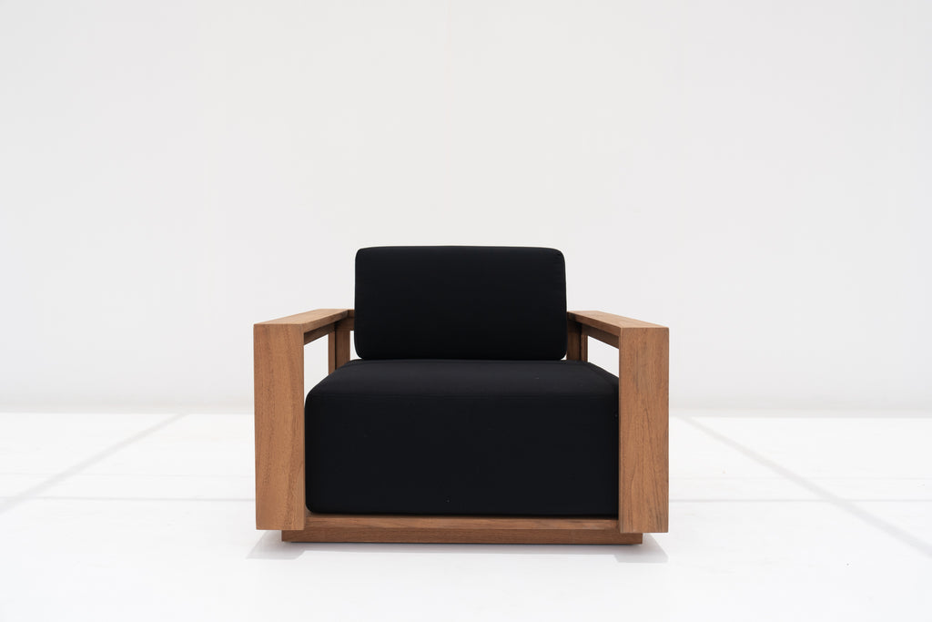 Elegant Teak Single Seater Front view