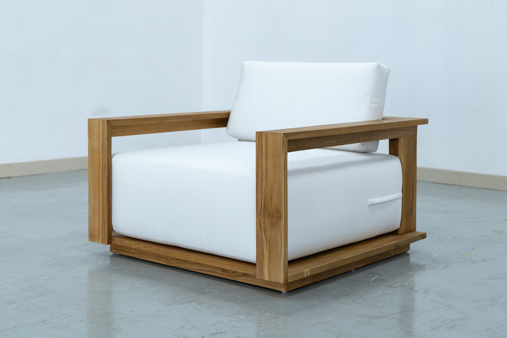 Elegant Teak Single Seater Side view