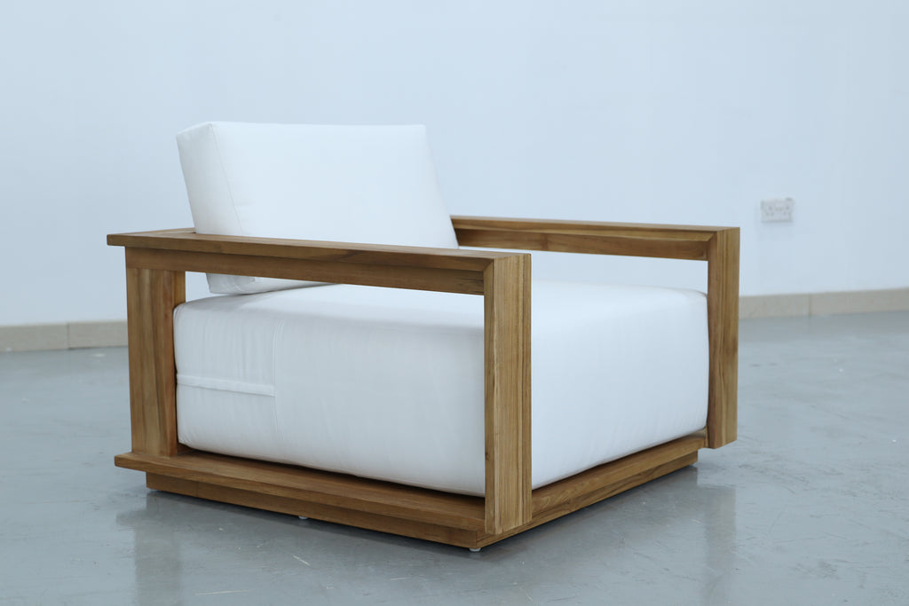 Elegant Teak Single Seater Side view