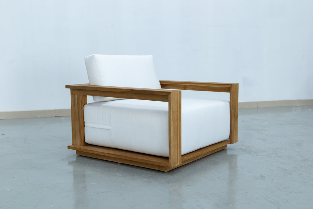 Elegant Teak Single Seater Side view