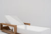 Elegant Teak Sun Lounger Side view