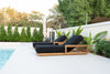 Elegant Teak Sun Lounger Customer Home 10