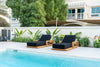 Elegant Teak Sun Lounger Customer Home 13