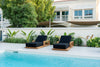 Elegant Teak Sun Lounger Customer Home 3