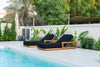 Elegant Teak Sun Lounger Customer Home 4
