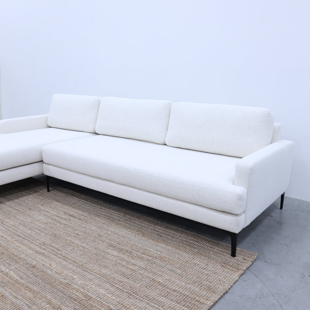 Elizabeth Velvet Sofa Side view