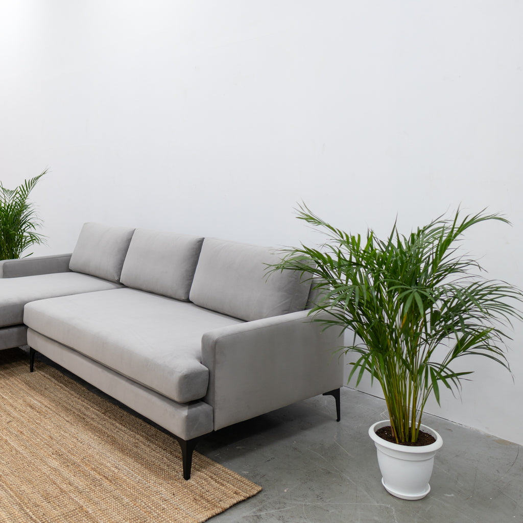 Elizabeth Velvet Sofa Side view