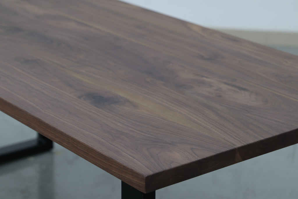 Elizabeth Walnut Dining Table Detailed Top Texture View 1