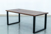 Elizabeth Walnut Dining Table Perspective View 1