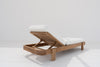 Elysian Teak Sun Lounger Back view