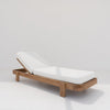 Elysian Teak Sun Lounger Side view