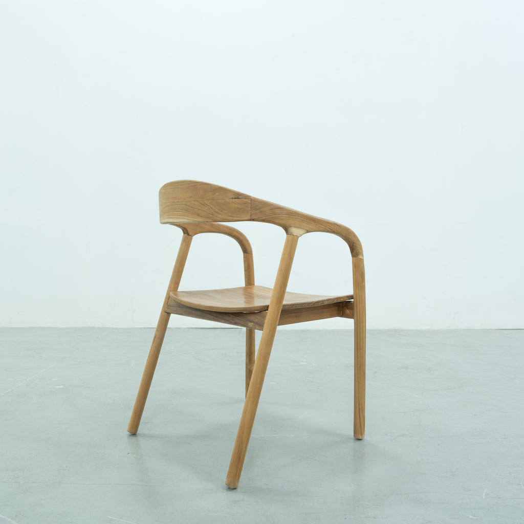 Fern Teak Dining Chair Back view 2
