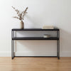 Foundry Console Table Indoor Front Perspective View