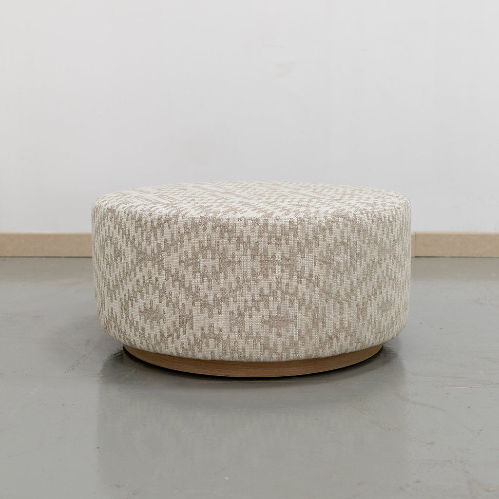 Freya Round Ottoman Front View 3