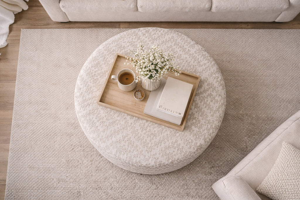 Freya Round Ottoman Indoor View 2
