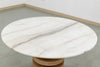 Halo Marble Dining Table Detailed Top Texture View 1