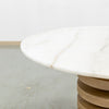 Halo Marble Dining Table Detailed Top Texture View 2