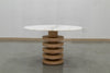 Halo Marble Dining Table Front View 3